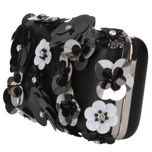 Mario Valentino Handbag - Italian - Floral Clutch Handbag - Vegan Crossbody Body